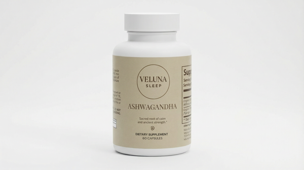 Veluna Sleep Ashwagandha on a white background